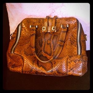 Rare Furla Snakeskin Handbag
